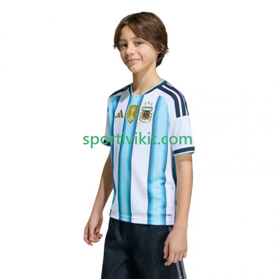 Completo da calcio Bambini Argentina World Cup Maglia Prima 2026 Manica Corta