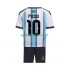 Completo da calcio Bambini Argentina Lionel Messi 10 World Cup Maglia Prima 2026 Manica Corta