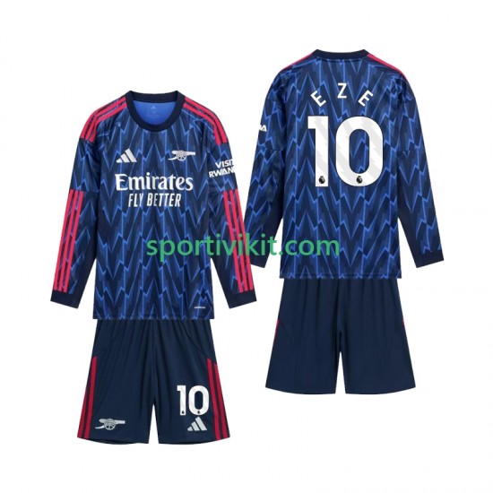 Completo da calcio Bambini Arsenal Eze 10 Maglia Seconda 2025-2026 Manica Lunga