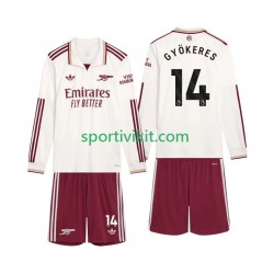 Completo da calcio Bambini Arsenal Gyokeres 14 Maglia Terza 2025-2026 Manica Lunga