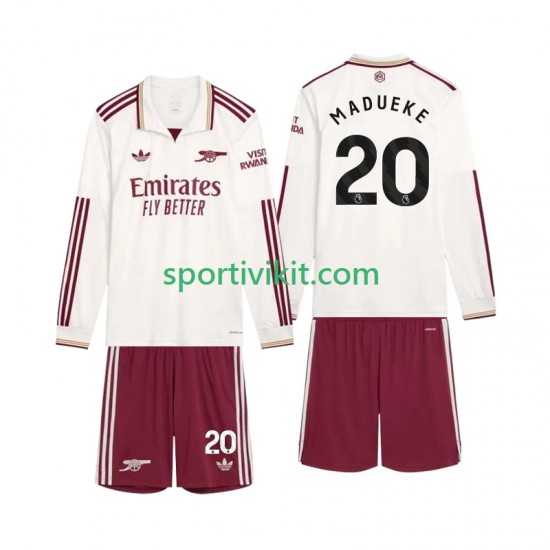 Completo da calcio Bambini Arsenal Madueke 20 Maglia Terza 2025-2026 Manica Lunga