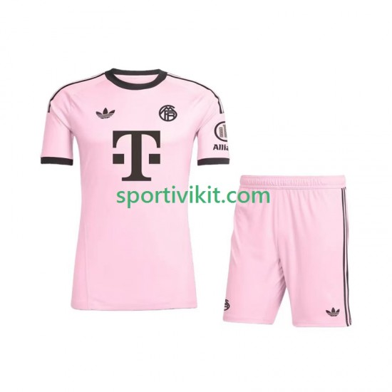 Completo da calcio Bambini FC Bayern München Portiere UCL Maglia Terza 2025-2026 Manica Corta