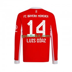 FC Bayern München Luis Diaz 14 Uomo Maglia Prima 2025-2026 Manica Lunga