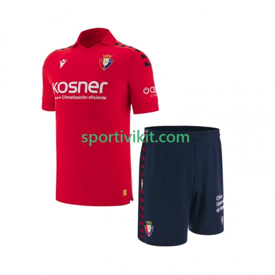 Completo da calcio Bambini CA Osasuna Maglia Prima 2025-2026 Manica Corta