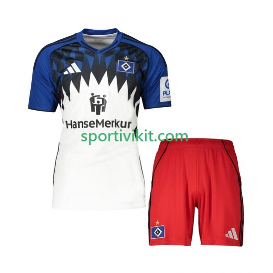 Completo da calcio Bambini Hamburger SV Maglia Prima 2025-2026 Manica Corta