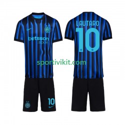 Completo da calcio Bambini Inter Milan Lautaro Martinez 10 Maglia Prima 2025-2026 Manica Corta