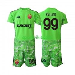 Completo da calcio Bambini AS Roma Portiere Mile Svilar 99 Maglia Prima 2026-2027 Manica Corta