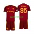 Completo da calcio Bambini AS Roma Rodrigo Mora 86 Maglia Prima 2026-2027 Manica Corta