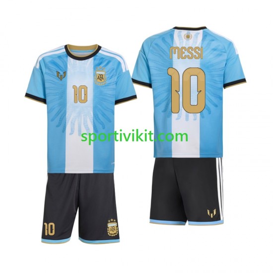 Completo da calcio Bambini Argentina Lionel Messi 10 Special Maglia Prima 2026-2027 Manica Corta