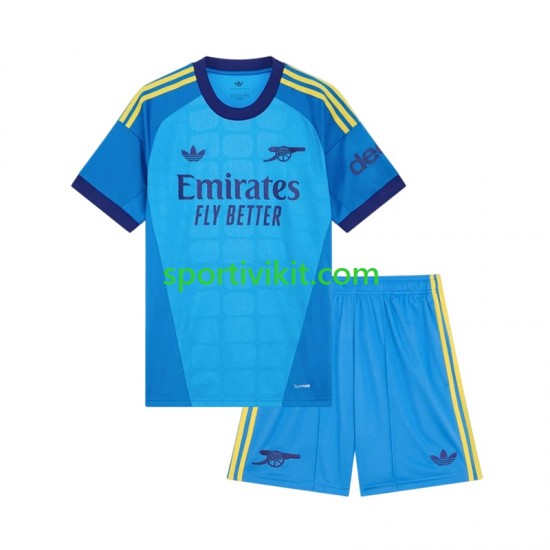 Completo da calcio Bambini Arsenal Portiere Maglia Seconda 2026-2027 Manica Corta