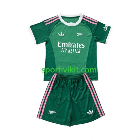 Completo da calcio Bambini Arsenal Portiere Maglia Terza 2026-2027 Manica Corta