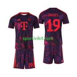 Completo da calcio Bambini FC Bayern München Alphonso Davies 19 Maglia Terza 2026-2027 Manica Corta