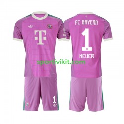Completo da calcio Bambini FC Bayern München Portiere Manuel Neuer 1 Maglia Terza 2026-2027 Manica Corta