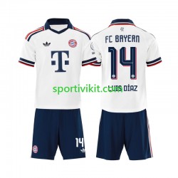Completo da calcio Bambini FC Bayern München Luis Diaz 14 Maglia Seconda 2026-2027 Manica Corta