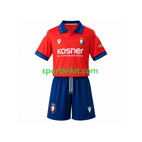 Completo da calcio Bambini CA Osasuna Maglia Prima 2026-2027 Manica Corta