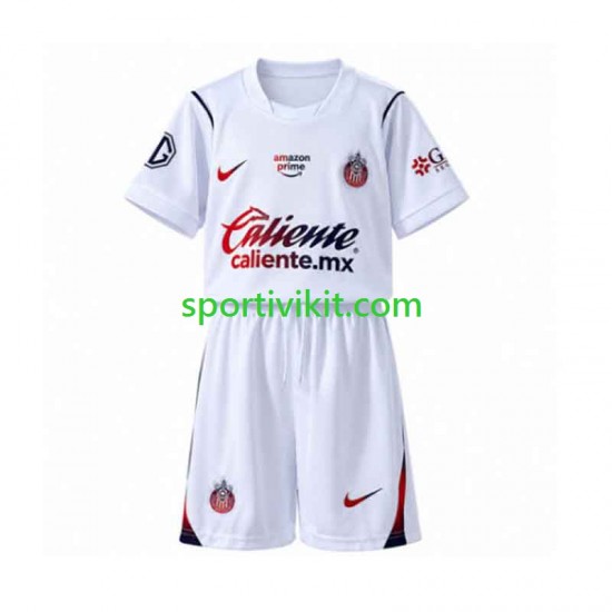 Completo da calcio Bambini CD Guadalajara Maglia Seconda 2026-2027 Manica Corta