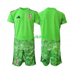 Completo da calcio Bambini Croazia Portiere Maglia Prima 2026-2027 Manica Corta