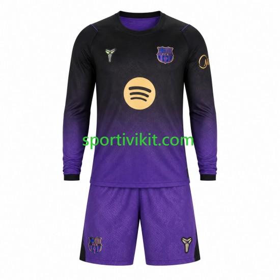 Completo da calcio Bambini FC Barcelona Maglia Seconda 2026-2027 Manica Lunga