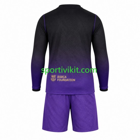 Completo da calcio Bambini FC Barcelona Maglia Seconda 2026-2027 Manica Lunga