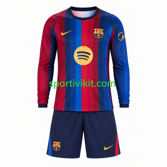 Completo da calcio Bambini FC Barcelona Maglia Prima 2026-2027 Manica Lunga