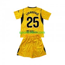 Completo da calcio Bambini FC Barcelona Portiere Dominik Livakovic 25 Maglia Quarto 2026-2027 Manica Corta