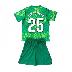 Completo da calcio Bambini FC Barcelona Portiere Dominik Livakovic 25 Maglia Prima 2026-2027 Manica Corta