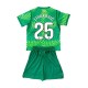 Completo da calcio Bambini FC Barcelona Portiere Dominik Livakovic 25 Maglia Prima 2026-2027 Manica Corta
