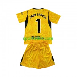 Completo da calcio Bambini FC Barcelona Portiere Joan Garcia 1 Maglia Quarto 2026-2027 Manica Corta