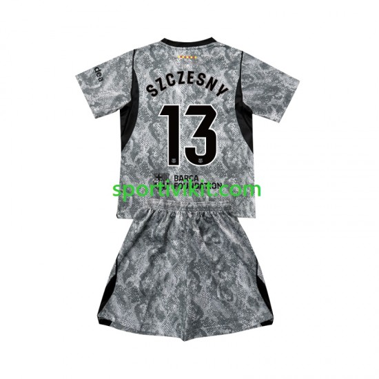 Completo da calcio Bambini FC Barcelona Portiere Wojciech Szczesny 13 Maglia Seconda 2026-2027 Manica Corta