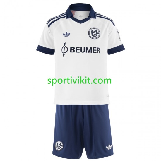 Completo da calcio Bambini Schalke 04 FC Maglia Seconda 2026-2027 Manica Corta