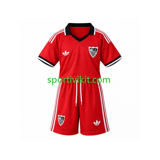 Completo da calcio Bambini Sevilla FC Retro Maglia Prima 2026-2027 Manica Corta