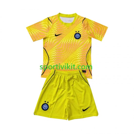 Completo da calcio Bambini Inter Milan Portiere Maglia Prima 2026-2027 Manica Corta