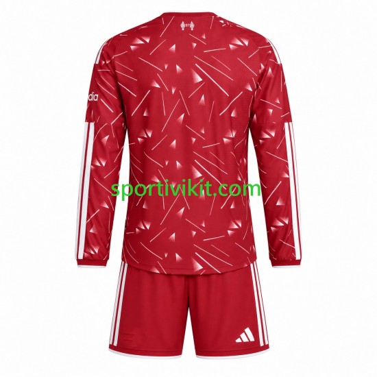 Completo da calcio Bambini Liverpool Maglia Prima 2026-2027 Manica Lunga