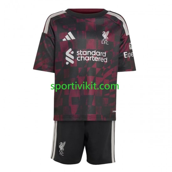 Completo da calcio Bambini Liverpool Maglia Terza 2026-2027 Manica Corta