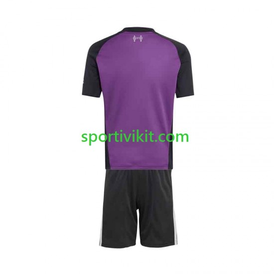 Completo da calcio Bambini Liverpool Portiere Maglia Seconda 2026-2027 Manica Corta