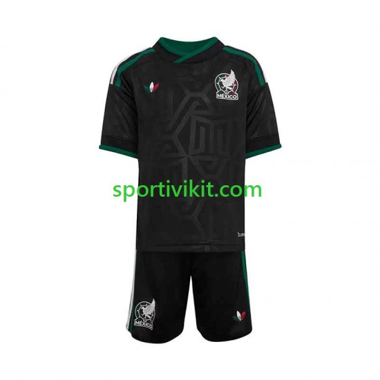Completo da calcio Bambini Messico Maglia Terza 2026 Manica Corta