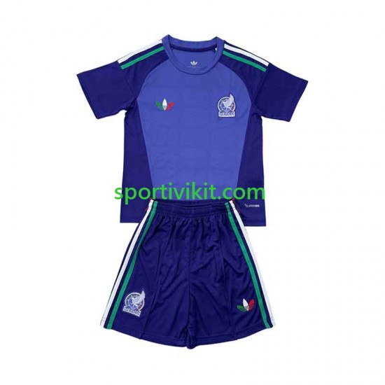 Completo da calcio Bambini Messico Portiere Maglia Seconda 2026 Manica Corta