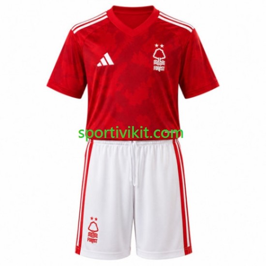 Completo da calcio Bambini Nottingham Forest Maglia Prima 2026-2027 Manica Corta