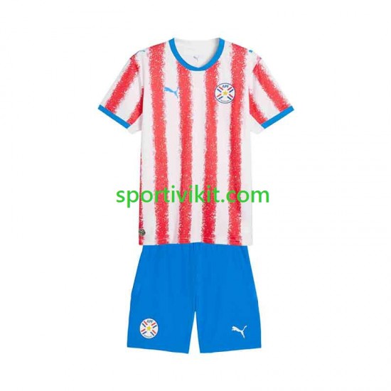 Completo da calcio Bambini Paraguay Maglia Prima 2026 Manica Corta
