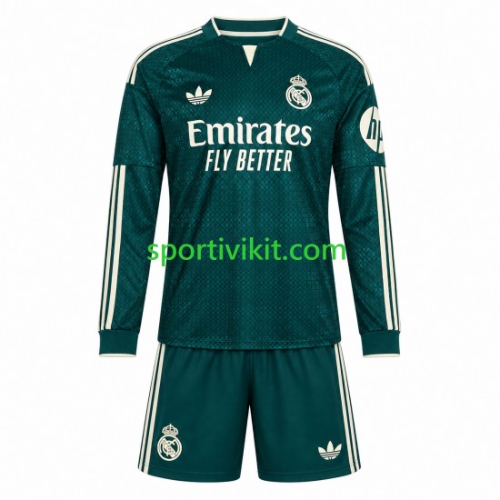 Completo da calcio Bambini Real Madrid Maglia Seconda 2026-2027 Manica Lunga