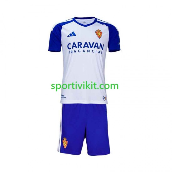 Completo da calcio Bambini Real Zaragoza Maglia Prima 2026-2027 Manica Corta