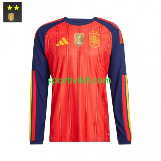 Spagna Uomo Maglia Prima 2026-2027 Manica Lunga
