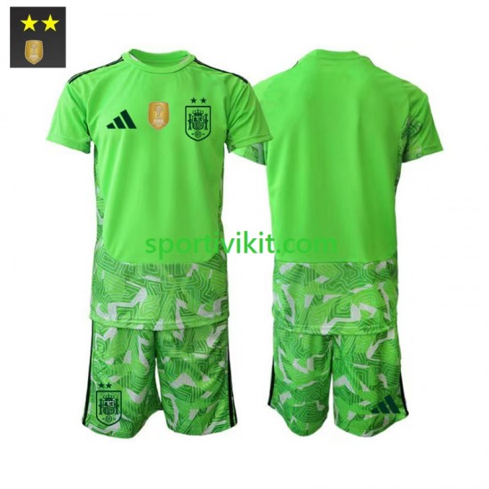 Completo da calcio Bambini Spagna Portiere Maglia Terza 2026-2027 Manica Corta