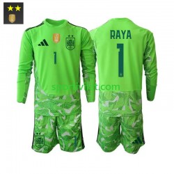 Completo da calcio Bambini Spagna Portiere David Raya 1 Maglia Terza 2026-2027 Manica Lunga