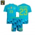 Completo da calcio Bambini Spagna Portiere Unai Simon 23 Maglia Prima 2026-2027 Manica Corta