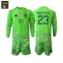 Completo da calcio Bambini Spagna Portiere Unai Simon 23 Maglia Terza 2026-2027 Manica Lunga