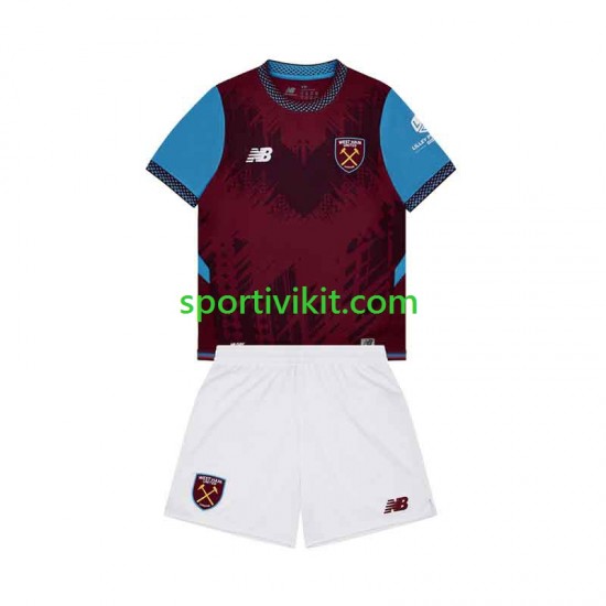 Completo da calcio Bambini West Ham United Maglia Prima 2026-2027 Manica Corta