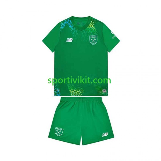 Completo da calcio Bambini West Ham United Portiere Maglia Prima 2026-2027 Manica Corta