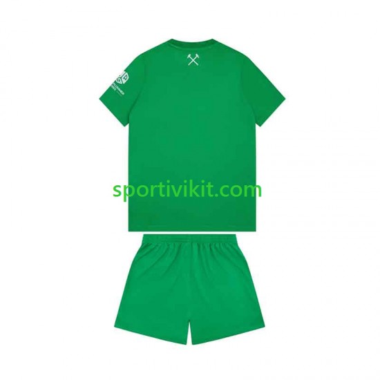 Completo da calcio Bambini West Ham United Portiere Maglia Prima 2026-2027 Manica Corta