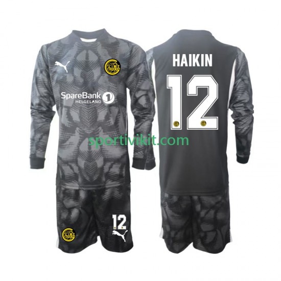 Completo da calcio Bambini FK Bodø/Glimt  Portiere Nikita Haikin 12 Maglia Prima 2025 Manica Lunga